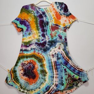 M/L Hanky Hem Tunic, Wild Geode