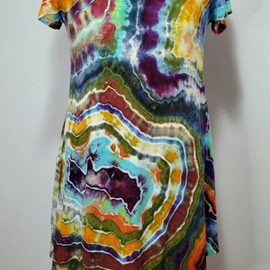 M/L Hanky Hem Tunic, Wild Geode