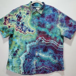 XL Linen Shirt, Mindbender B Geode