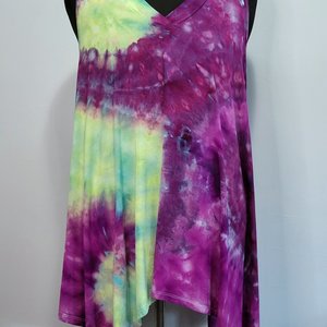 Size 16 Tunic Tank, Plum Eddies