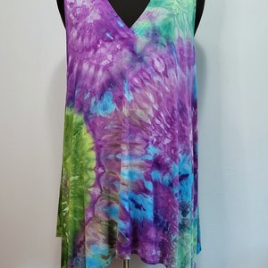 Size 22/24 Tunic Tank, Forest Violet
