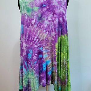 Size 22/24 Tunic Tank, Forest Violet