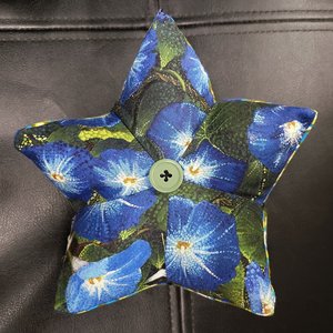 Pin Cushion, Blue Morning Glories