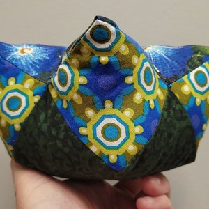 Pin Cushion, Blue Morning Glories
