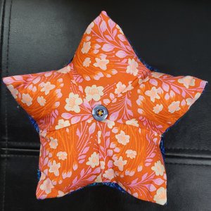 Pin Cushion, Orange Floral