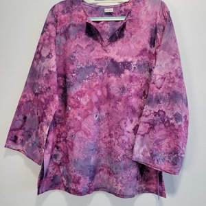 Large Cotton Tunic, Elderberry