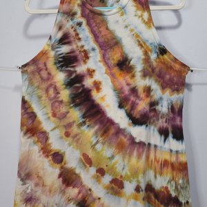 L Racerback Rayon Tank, Petrified Wood