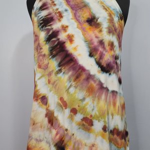 L Racerback Rayon Tank, Petrified Wood