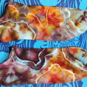 Footie Socks, Bamboo, Size 9-11, Fire Agate