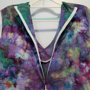 XXL Sleeveless Palazzo Jumper, Night Garden