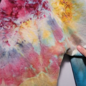 S Hoodie Sweatshirt, Pastel Rainbow