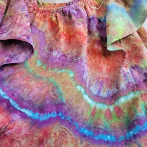 XL Tall Linen Ruffle Shirt, Koroit Boulder 