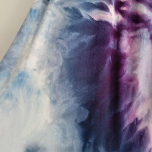 XL Button Back Rayon Tank, Swirl