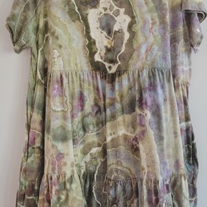XL Swing Dress, Coastal Fog Geode