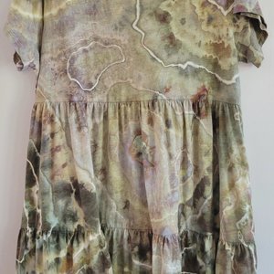 XL Swing Dress, Coastal Fog Geode