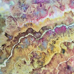 Apron, Brown & Purple Geode