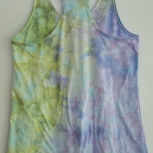 XL Racer Back Tank, Periwinkle & Celedon