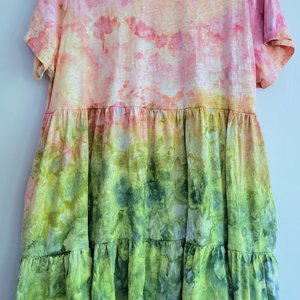XL Swing Dress, Summer Garden
