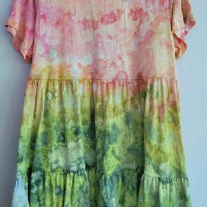 XL Swing Dress, Summer Garden