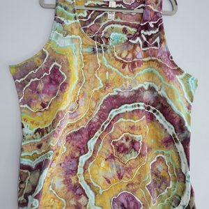3XL Racerback Tank, Mookaite Jasper