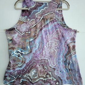 XXL Racerback Tank, Periwinkle Geode