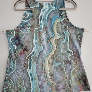 XL Racerback Tank, Coastal Fog Geode