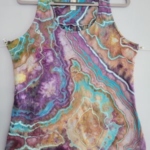 L Racerback Tank, Raku Geode