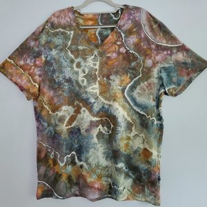 2XL Bamboo V-neck T-Shirt, Stormy Sands