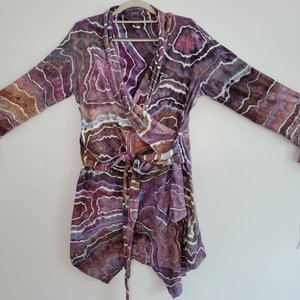 L/XL Wrap Top, Purpurite Geode