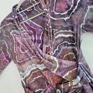 L/XL Wrap Top, Purpurite Geode