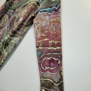 XL Tall Thermal Henley, Greens & Purples