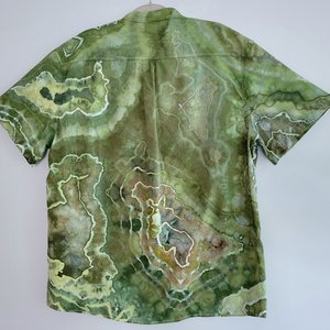 XL Cuban Shirt, Forest Geode