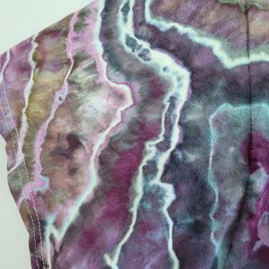 2XL Tall T-Shirt, Electric Storm Geode