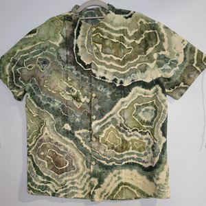 XL Cuban Shirt, Forest Geode