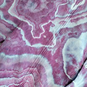 L Cuban Shirt, Periwinkle & Purple Geode
