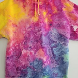 M/L Hoodie, Bright Rainbow
