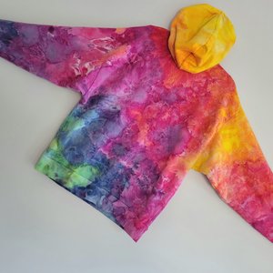 M/L Hoodie, Bright Rainbow
