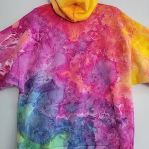 M/L Hoodie, Bright Rainbow