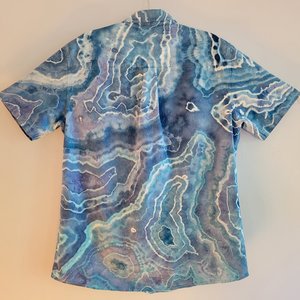 M Cuban Shirt, Blues Geode