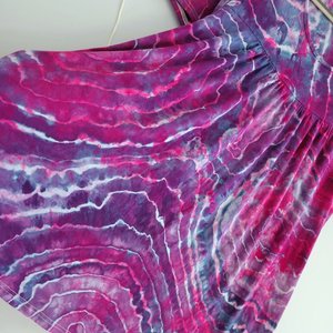 XL Rayon Swing Shirt, Fuchsia Geode