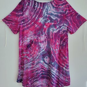 XL Rayon Swing Shirt, Fuchsia Geode