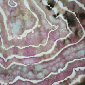 S V-neck T-shirt, Rose Brown Geode