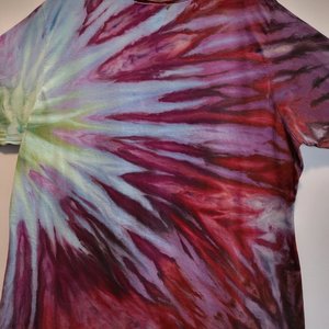 3XL Women's V-Neck Long Sleeve, Periwinkle Explosion 
