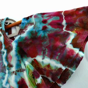 Large Rayon Swing Tunic, Crazy Geode