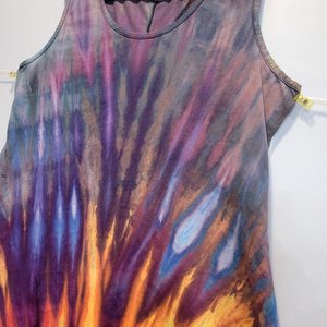 XL Hi-Lo Hem Tank Dress, Sunburst