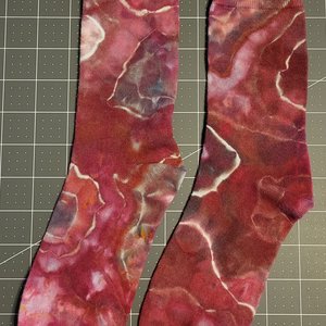 Socks, Deep Red Geode