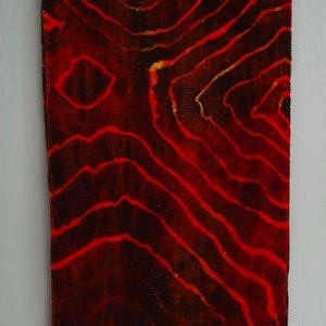 Scarf, Velvet, Lava