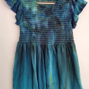 M/L Size 10 Ruffle Sleeve Tank, Marine
