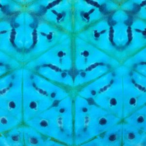 Bandana, Large, Teal Shibori