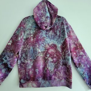 XL Zip Up Hoodie, Bamboo, Hydrangeas 